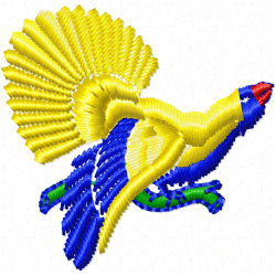 Wild Turkey Bird Embroidery Design 10